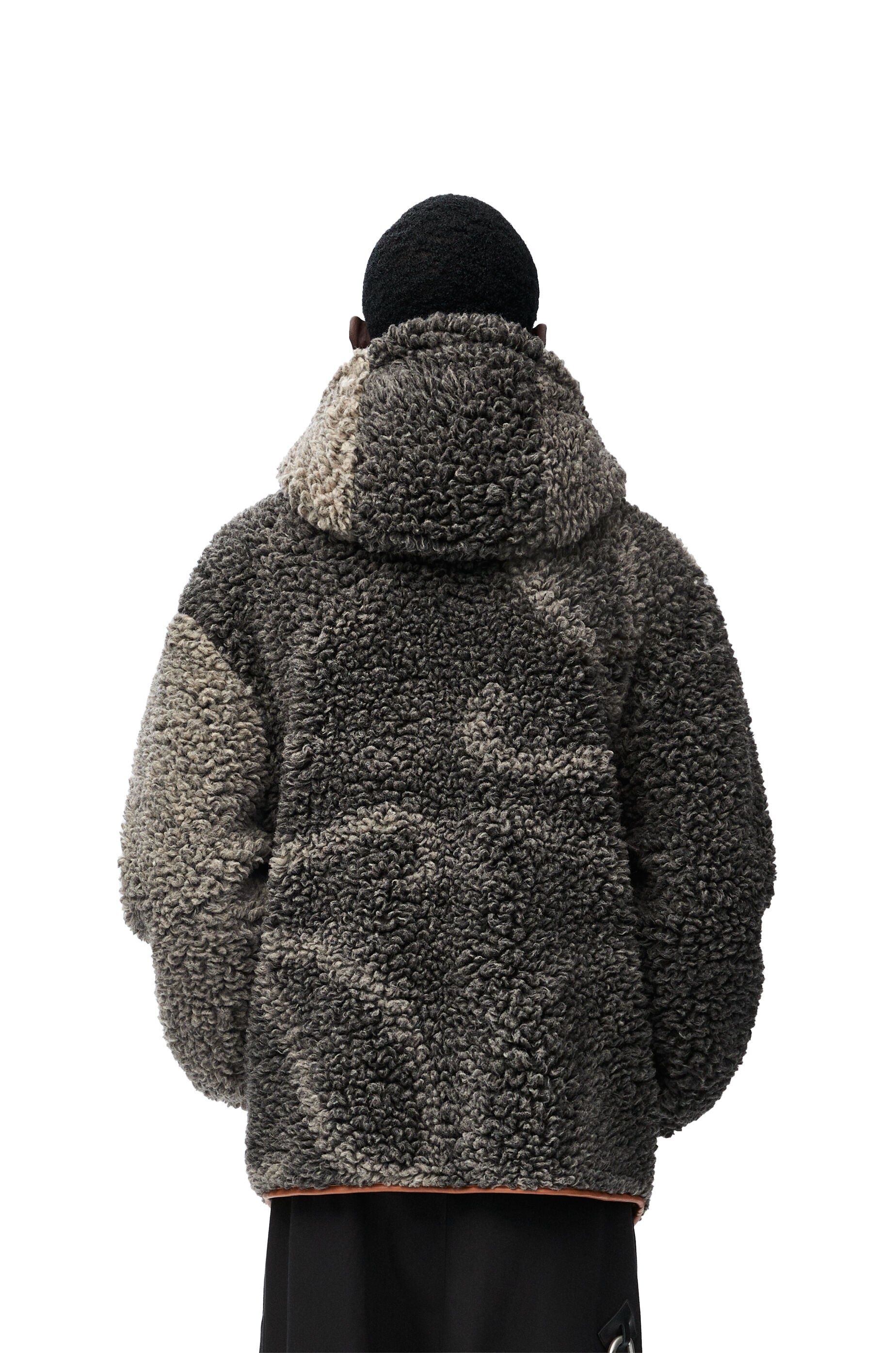 Hooded jacket in wool blend - 4