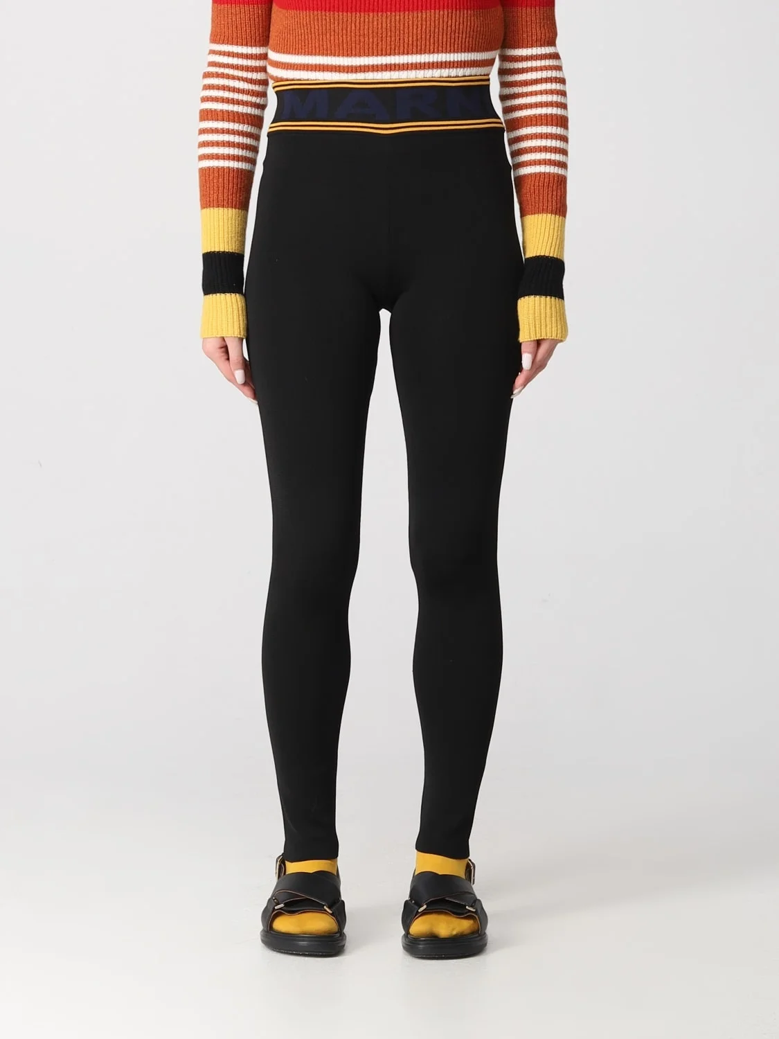 Marni leggings in stretch viscose blend - 1