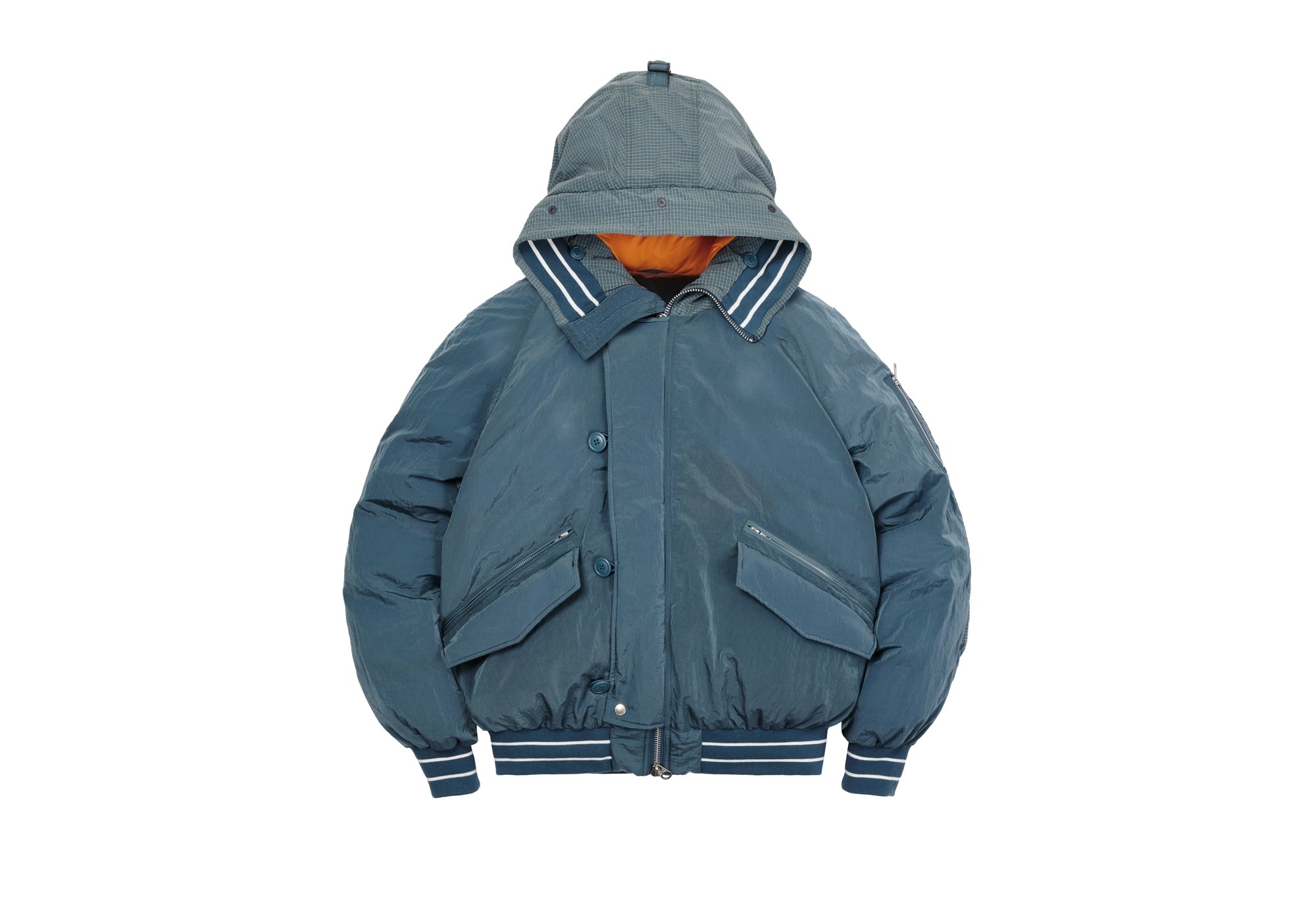 P-2B SHORT PARKA BLUE - 4