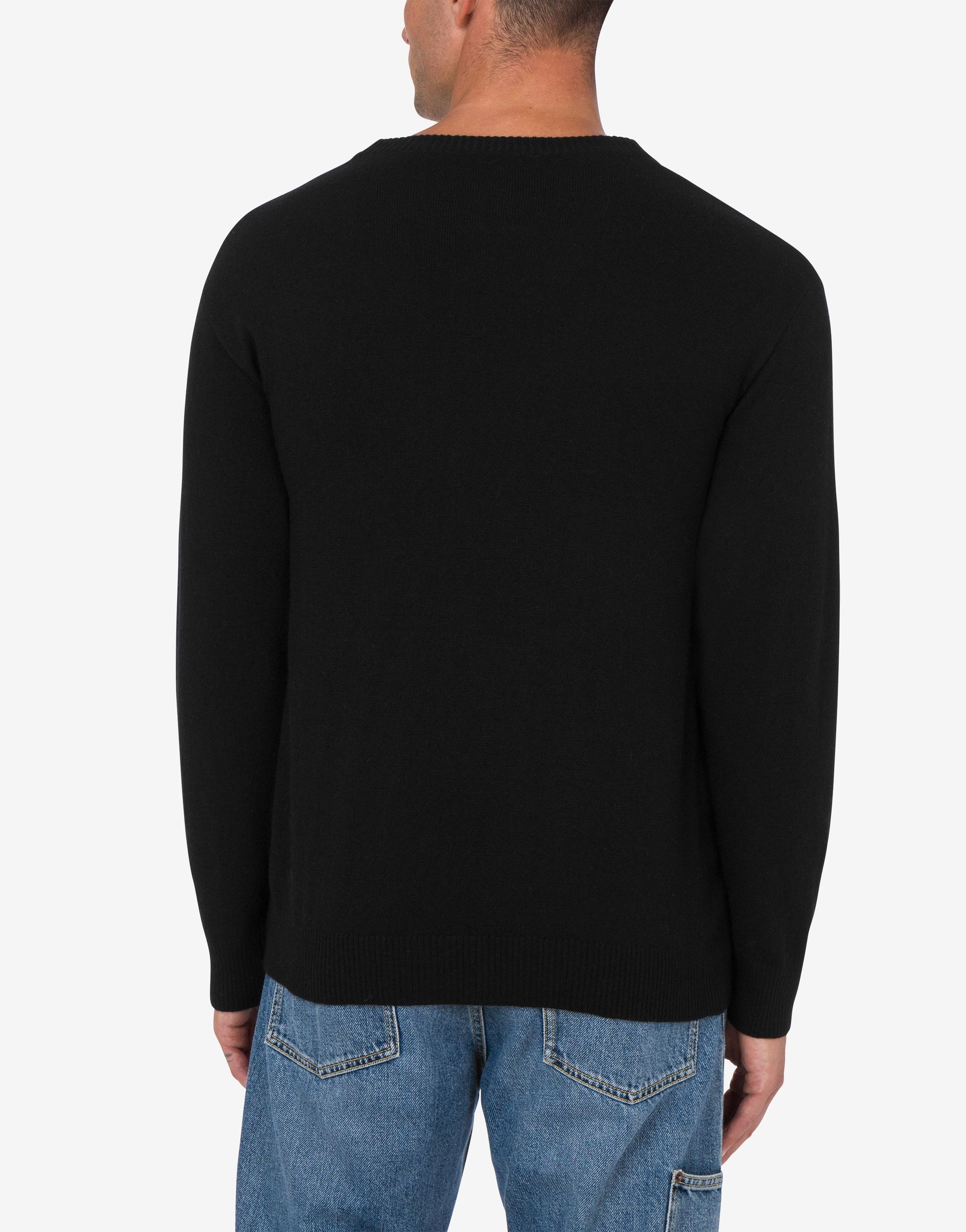 WOOL AND CASHMERE CARDIGAN LAUREL CROWN EMBROIDERY - 2
