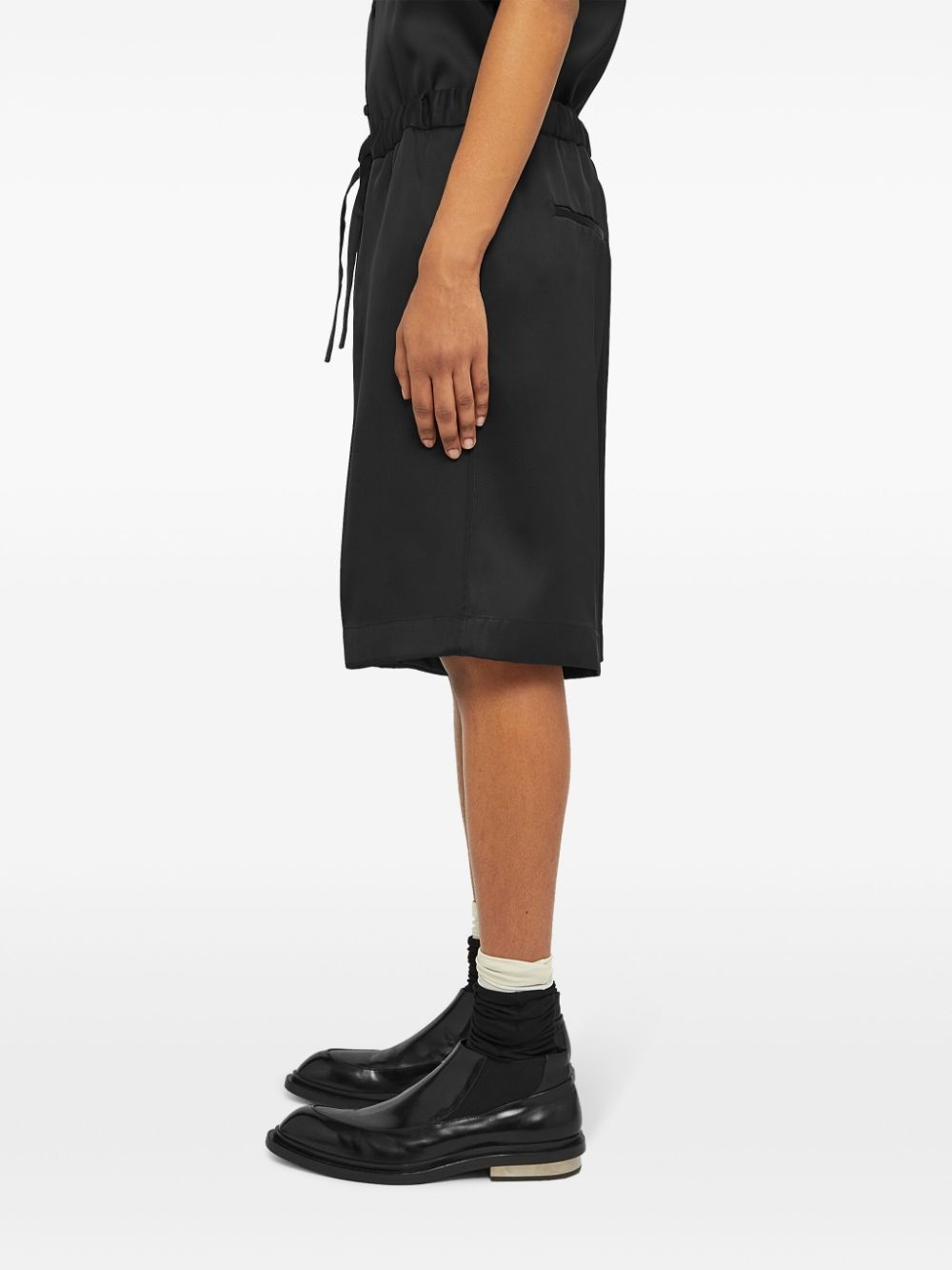 drawstring-waist shorts - 5