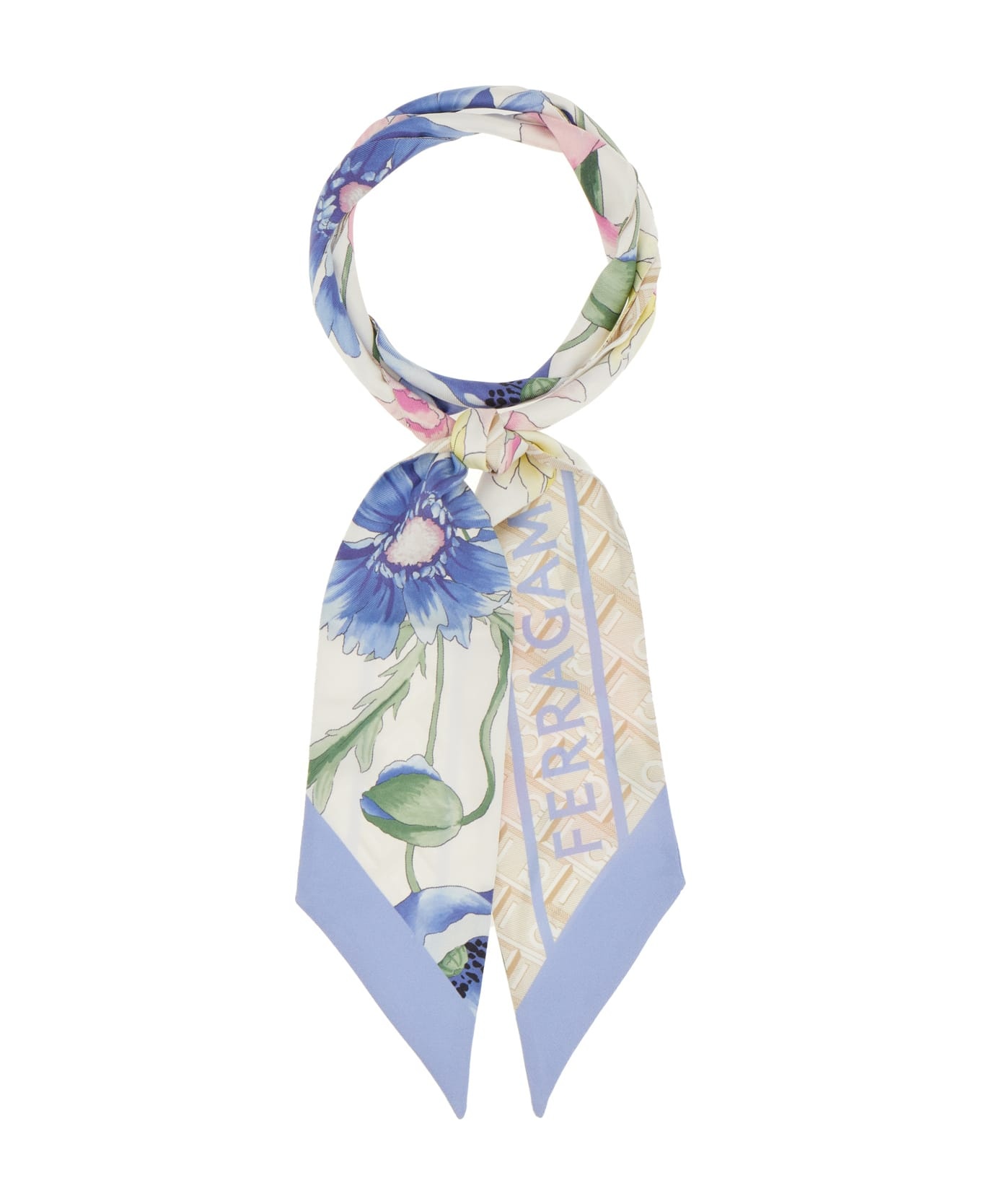 Printed Silk Foulard - 1