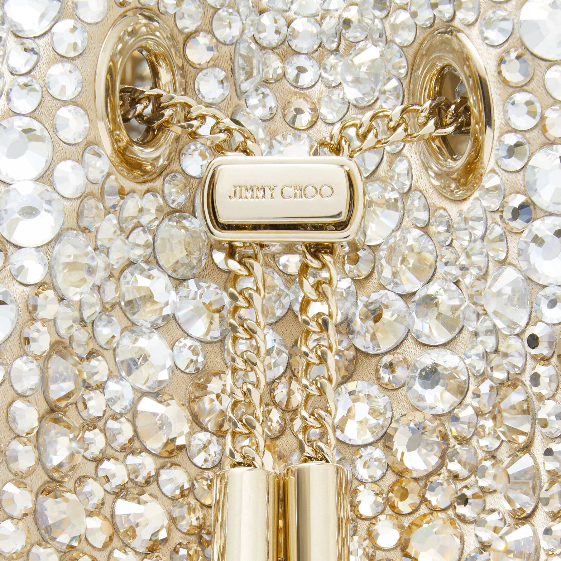 Bon Bon
Gold Satin Bag with Crystals - 3