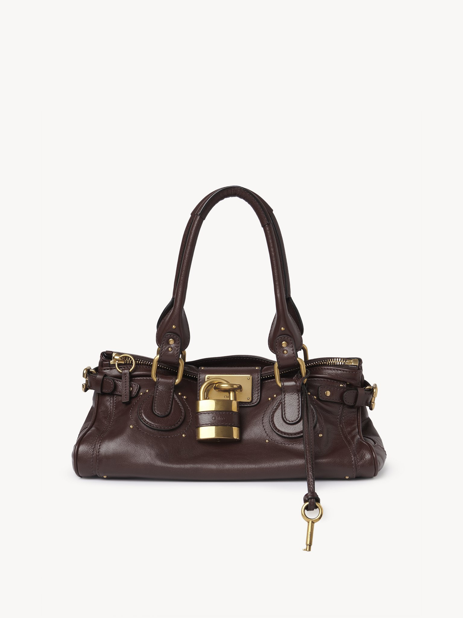 PADDINGTON BAG IN GRAINED LEATHER - 1