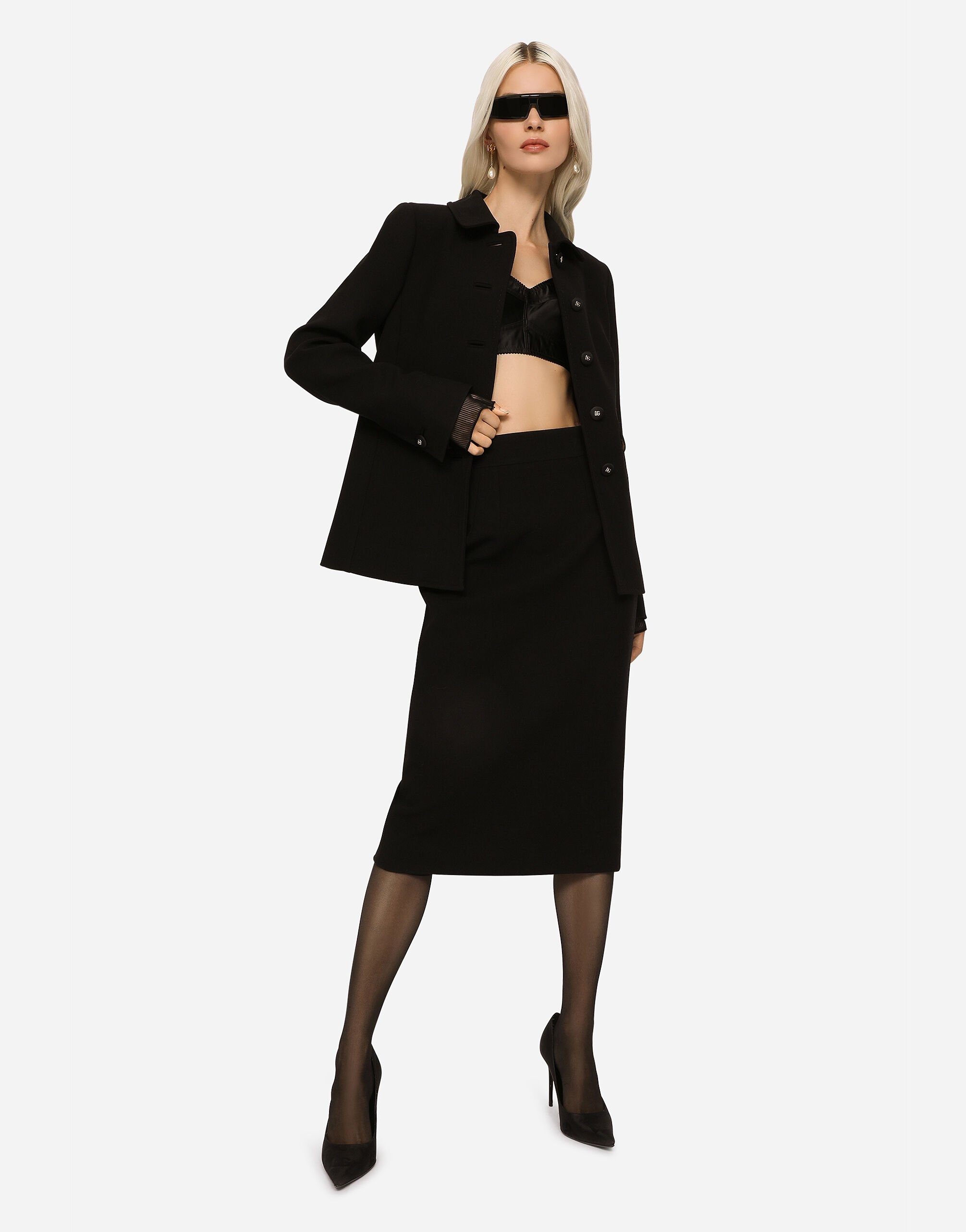 Woolen calf-length skirt - 2