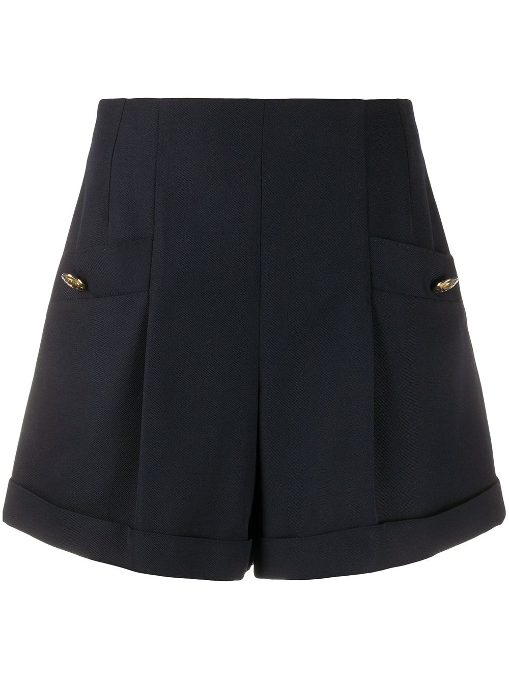 pleated shorts - 1