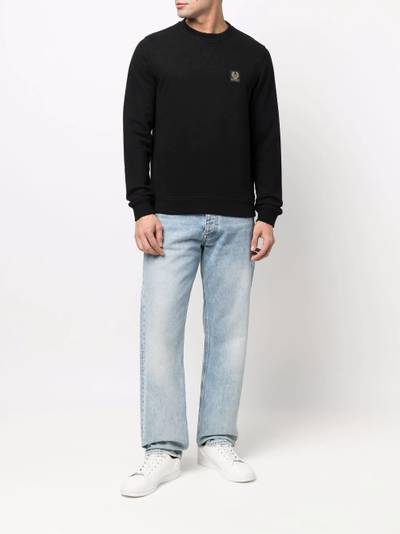 Belstaff logo patch cotton sweatshirt outlook