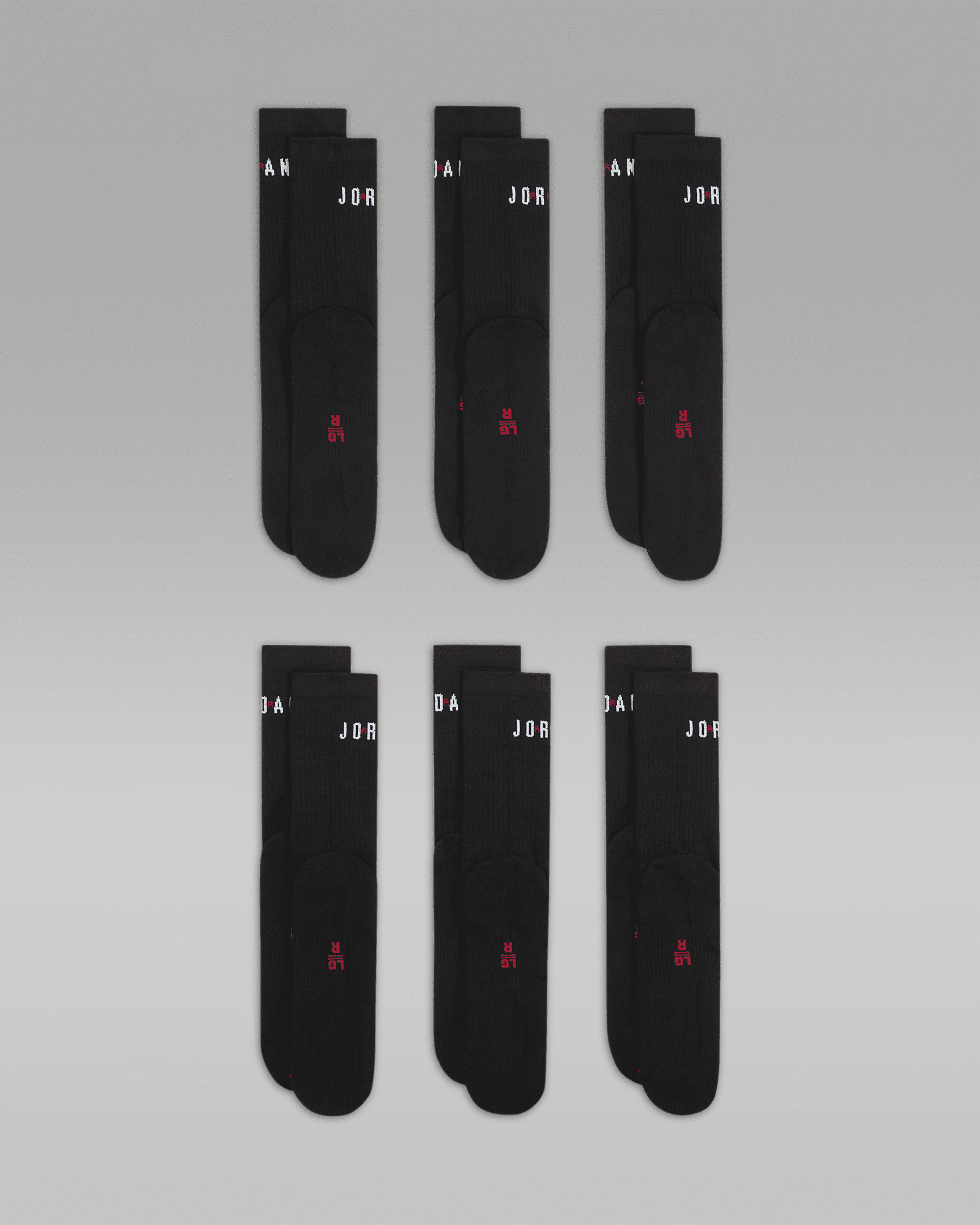 Jordan Everyday Crew Socks (6 Pairs) - 3