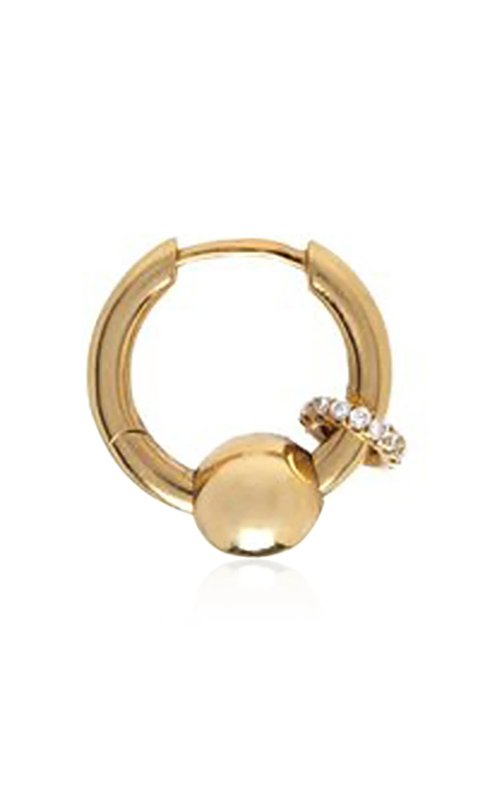 14k Yellow Gold Nano Piercing Single Earring gold - 1