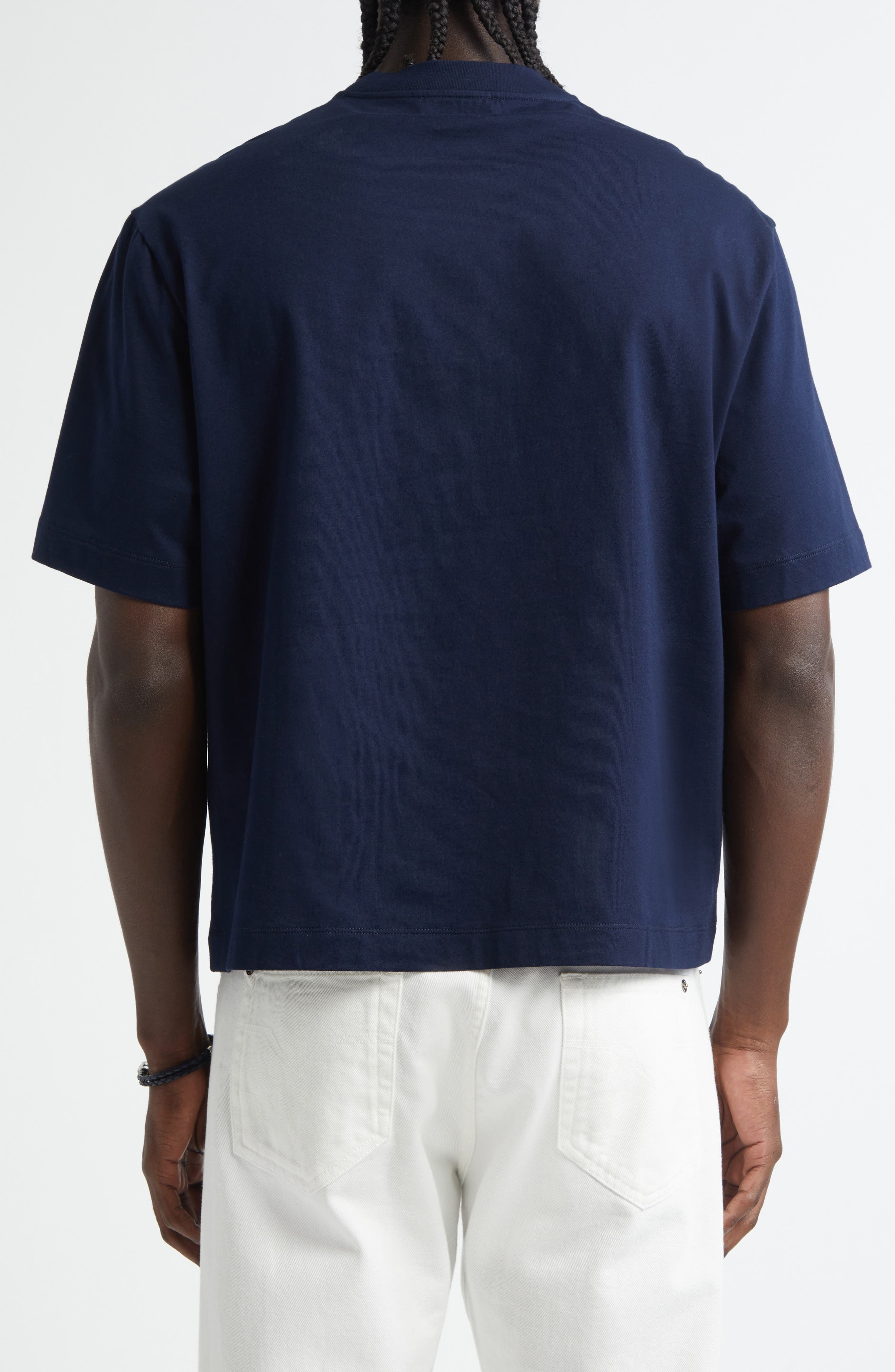 Versace La Medusa Varsity Graphic T-Shirt in Navy Blue at Nordstrom - 2