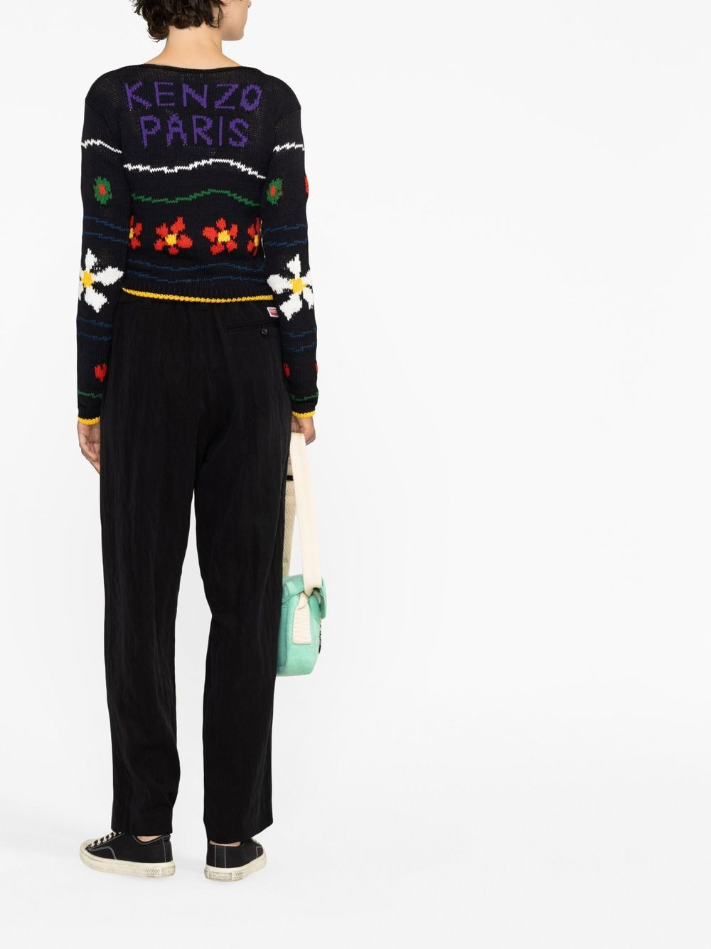 intarsia-knit design jumper - 3