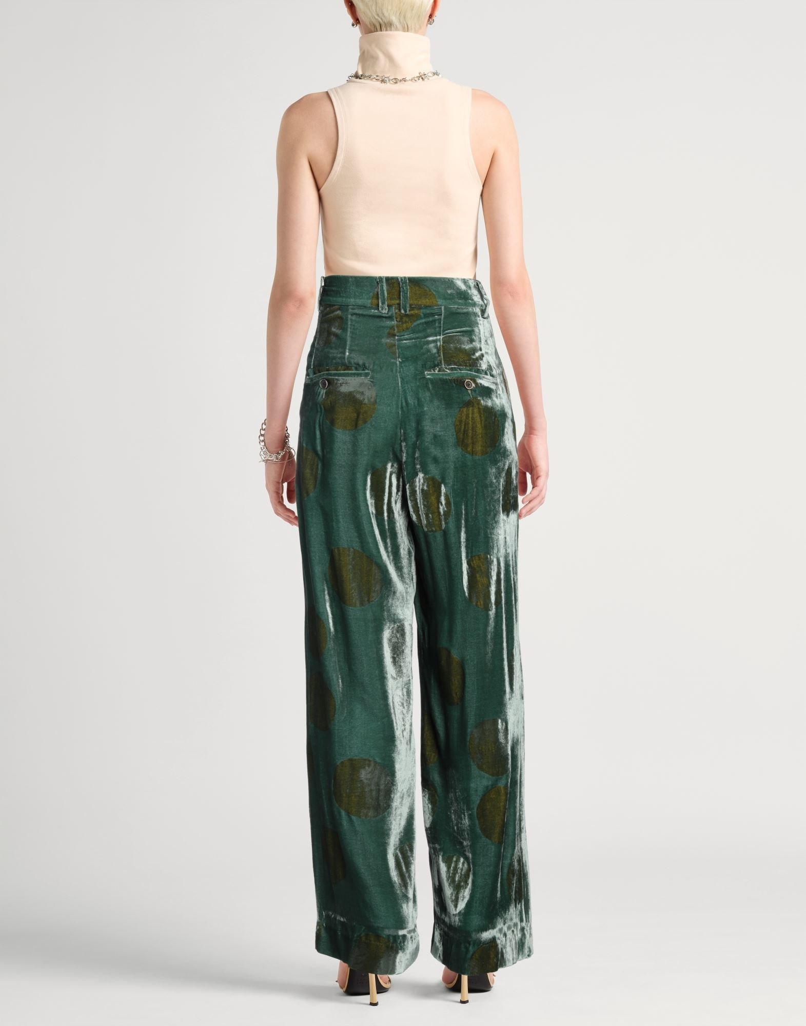 Green Women's Casual Pants - 3