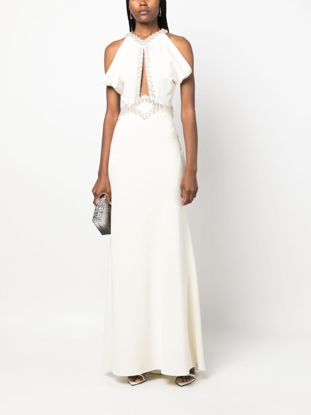 crystal-embellished mermaid dress - 2