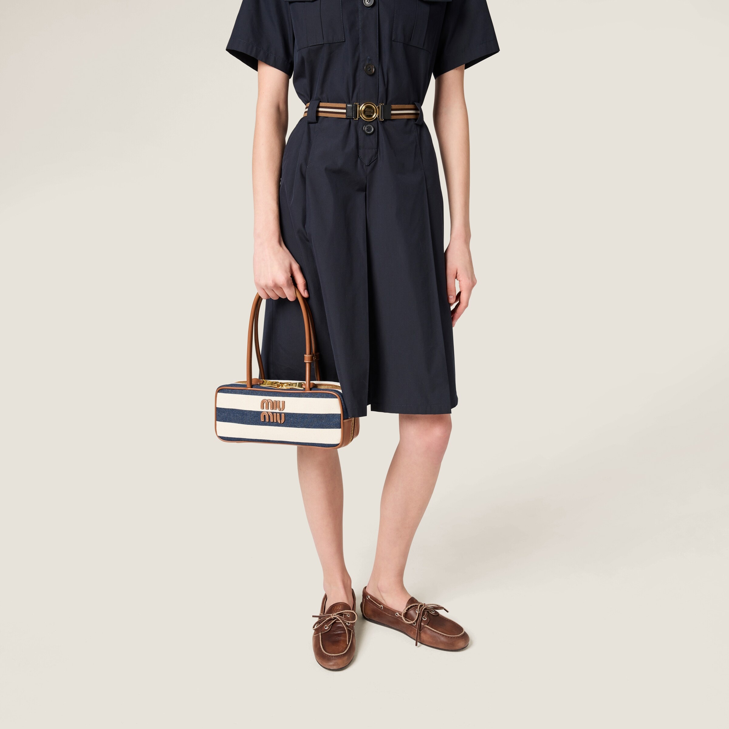 Beau canvas and leather bag - 5