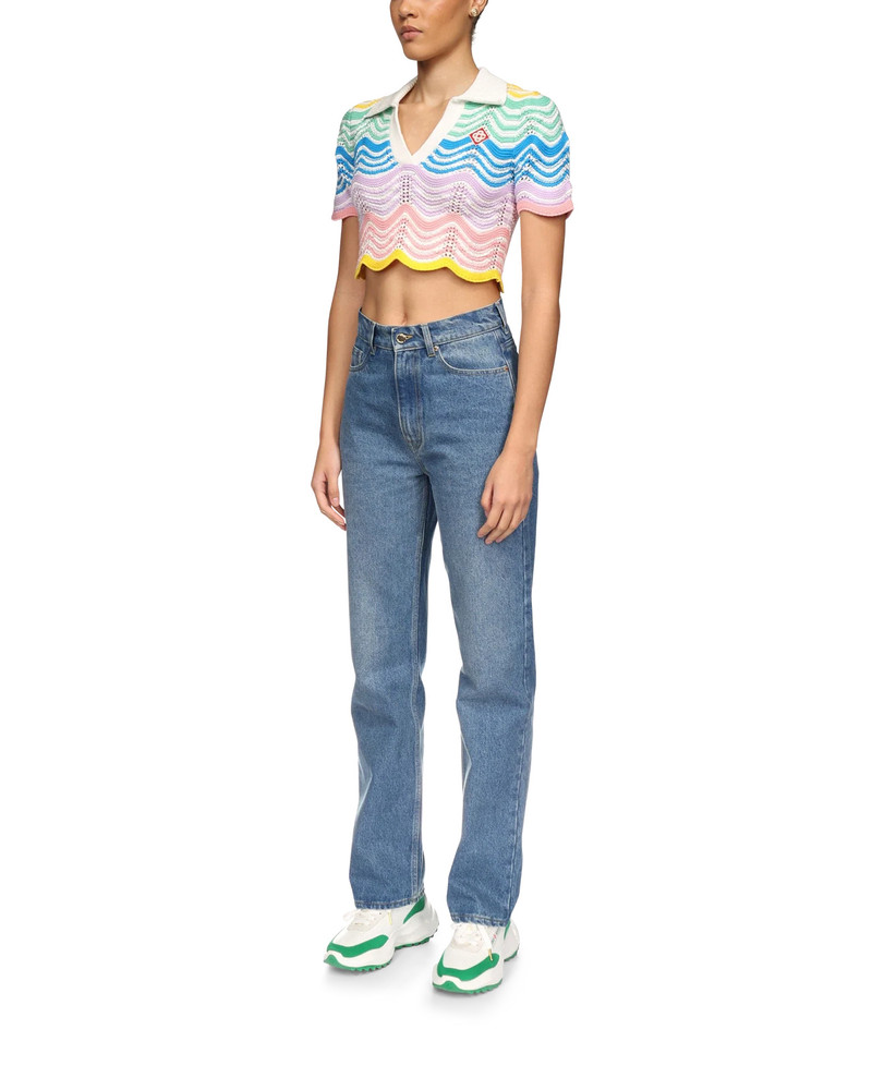 Gradient Wave Crochet Top 3