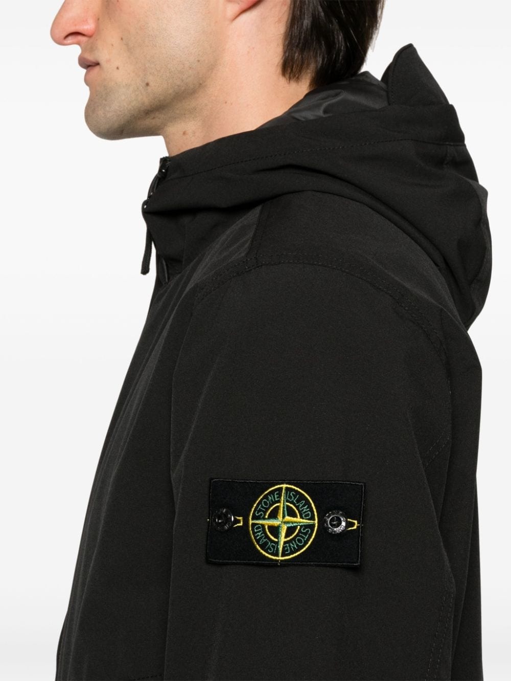 Compass-badge hooded jacket - 5