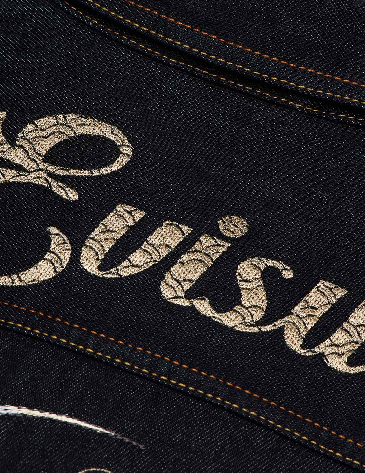 MOONLIGHT DRAGON EMBROIDERED DENIM JACKET - 12