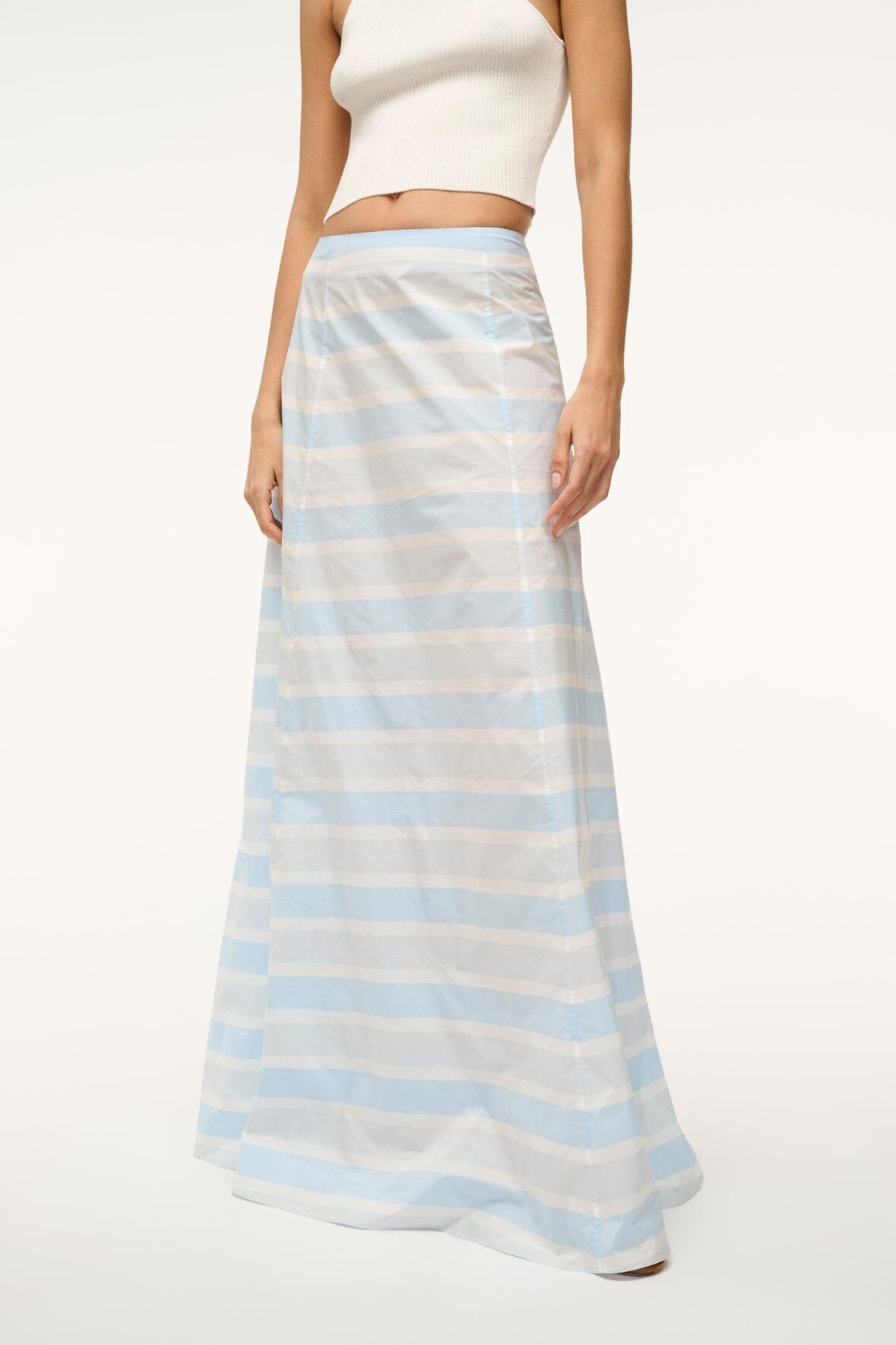 STAUD VINCENZO SKIRT ADRIATIC STRIPE - 2