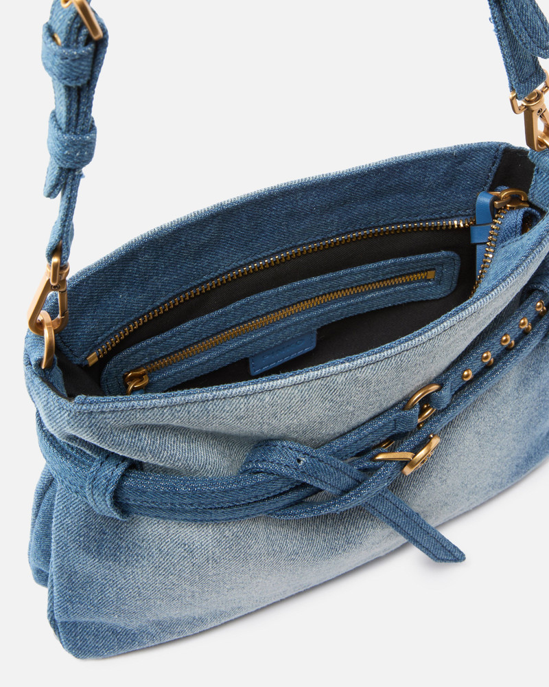 BELT BAG MINI SMALL SHOULDER BAG IN DENIM 4