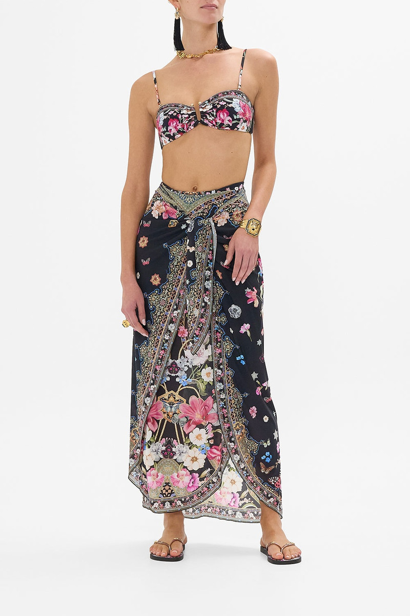 CAMILLA LAYERED LONG SARONG WITH FRONT TIE outlook