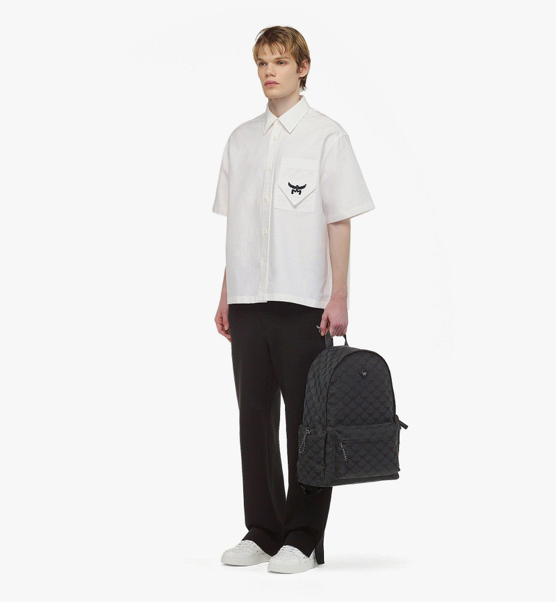 MCM Himmel Backpack in Lauretos Jacquard outlook