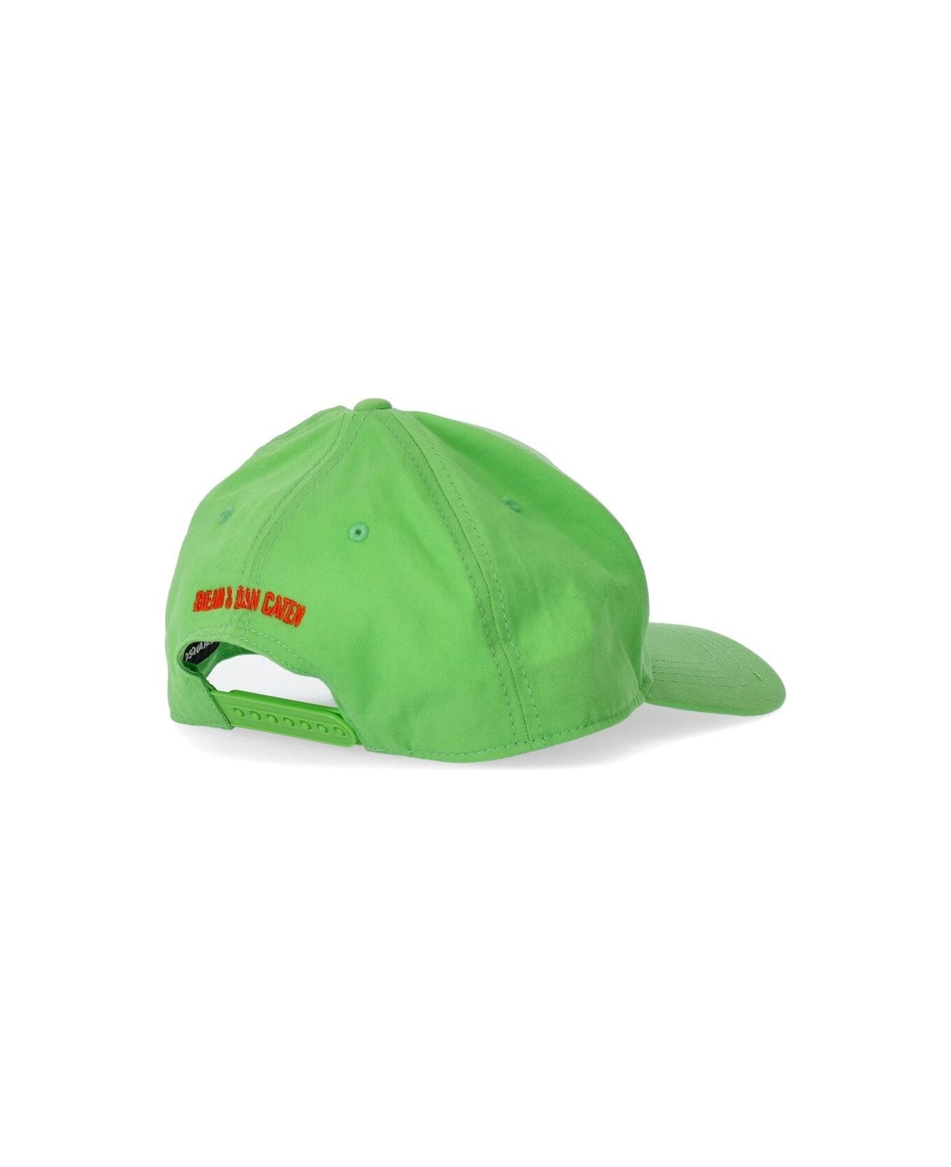Dsquared2 Technicolor Acid Green Baseball Cap - 2