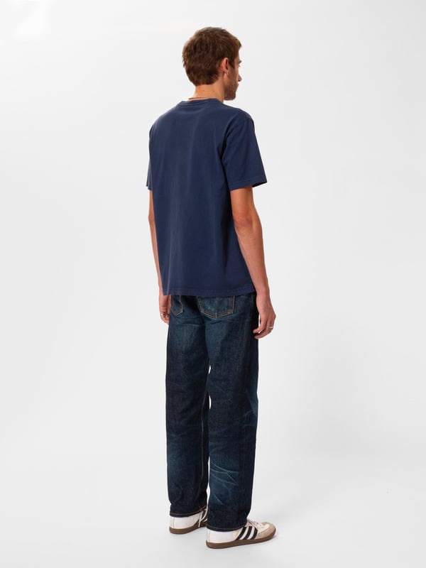 Nudie Jeans Uno Everyday T-Shirt Blue | REVERSIBLE