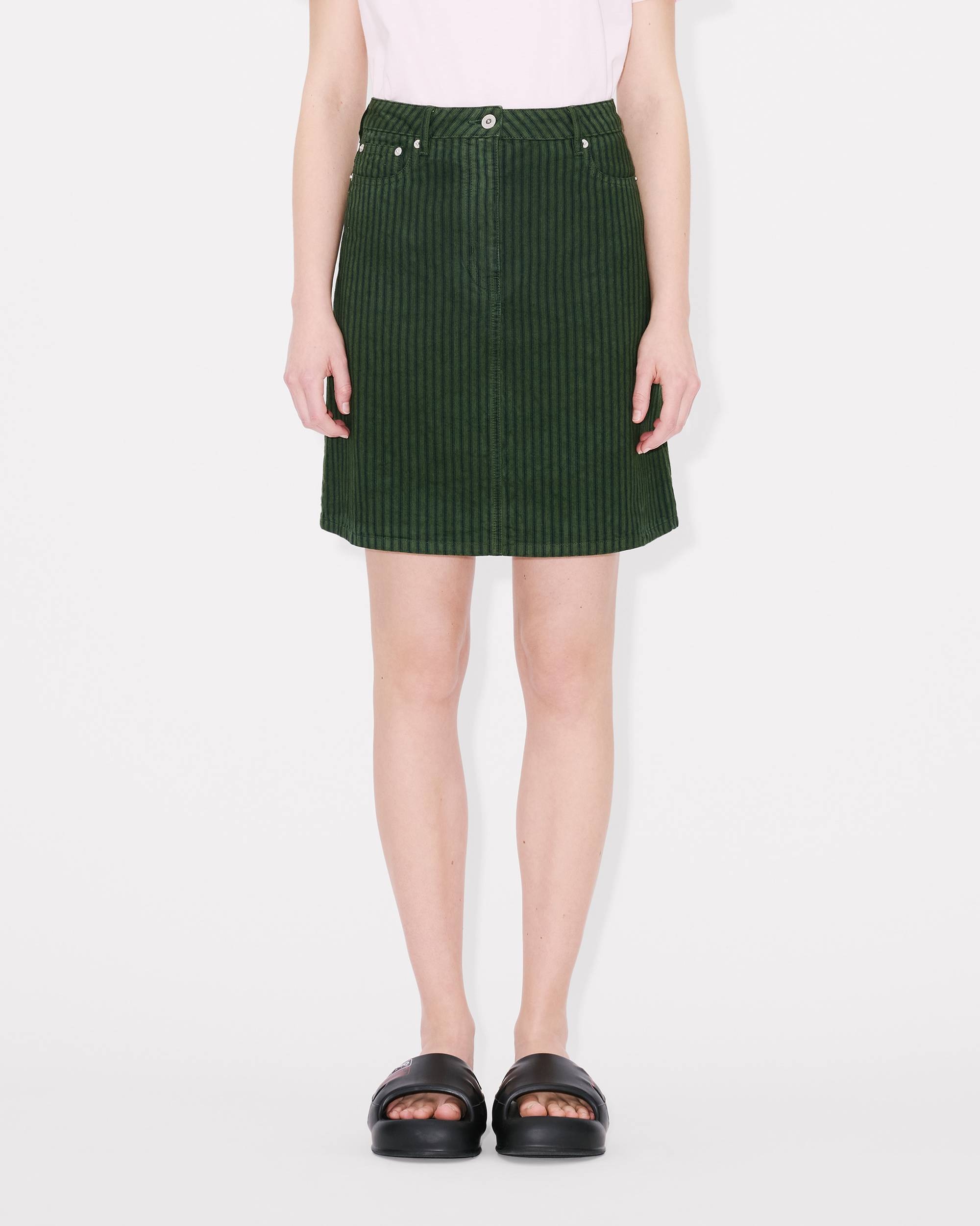 'KENZO Coast Lines' skirt in Japanese denim - 4