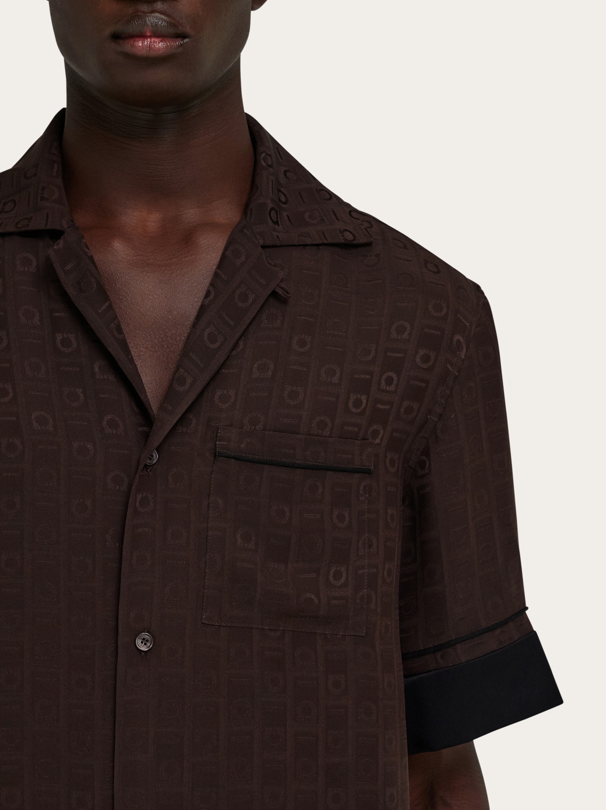 Ferragamo Monogram short sleeve shirt - 4