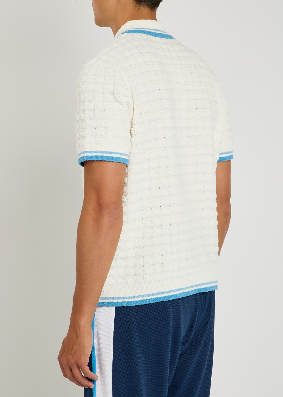 Casablanca Boucle Logo Terry Polo Shirt - 3