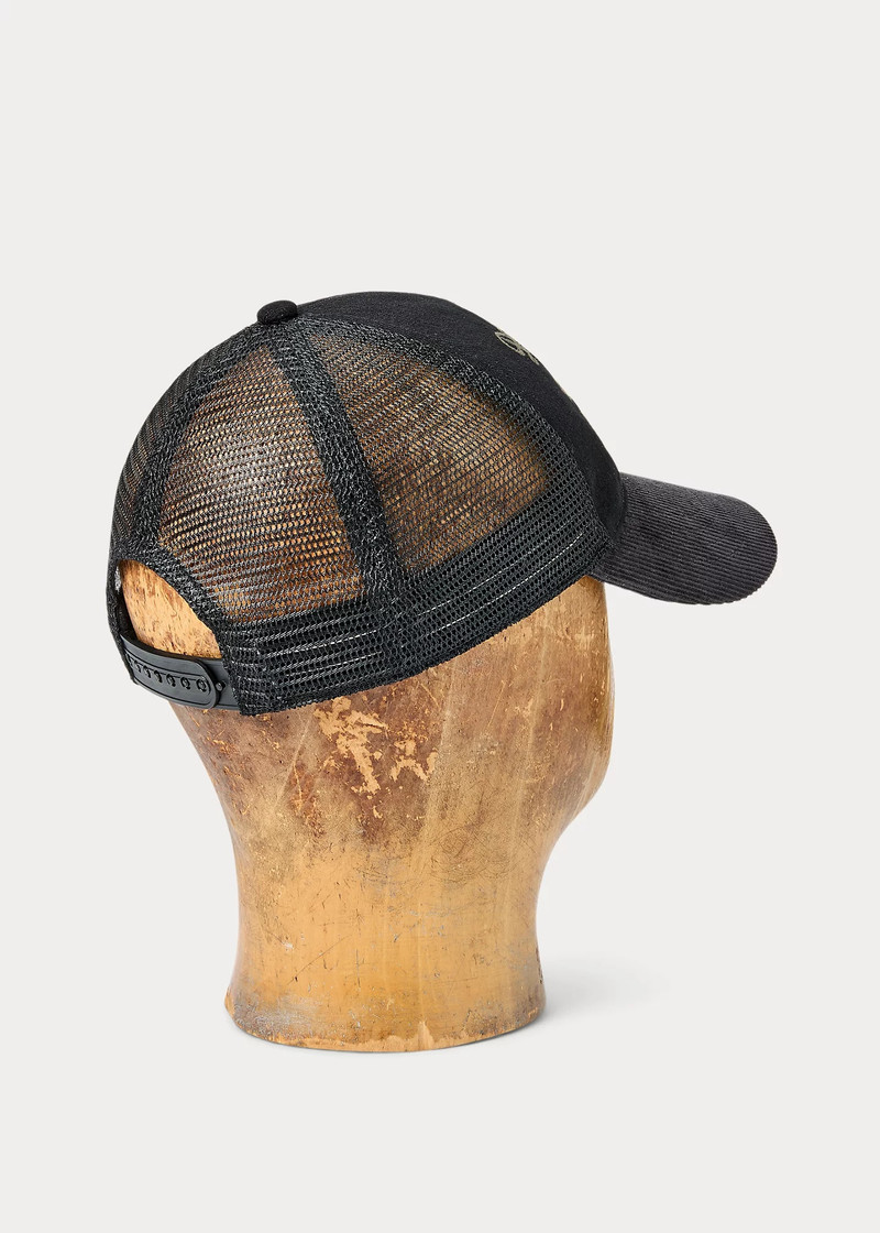 RRL by Ralph Lauren Embroidered Denim Trucker Cap outlook