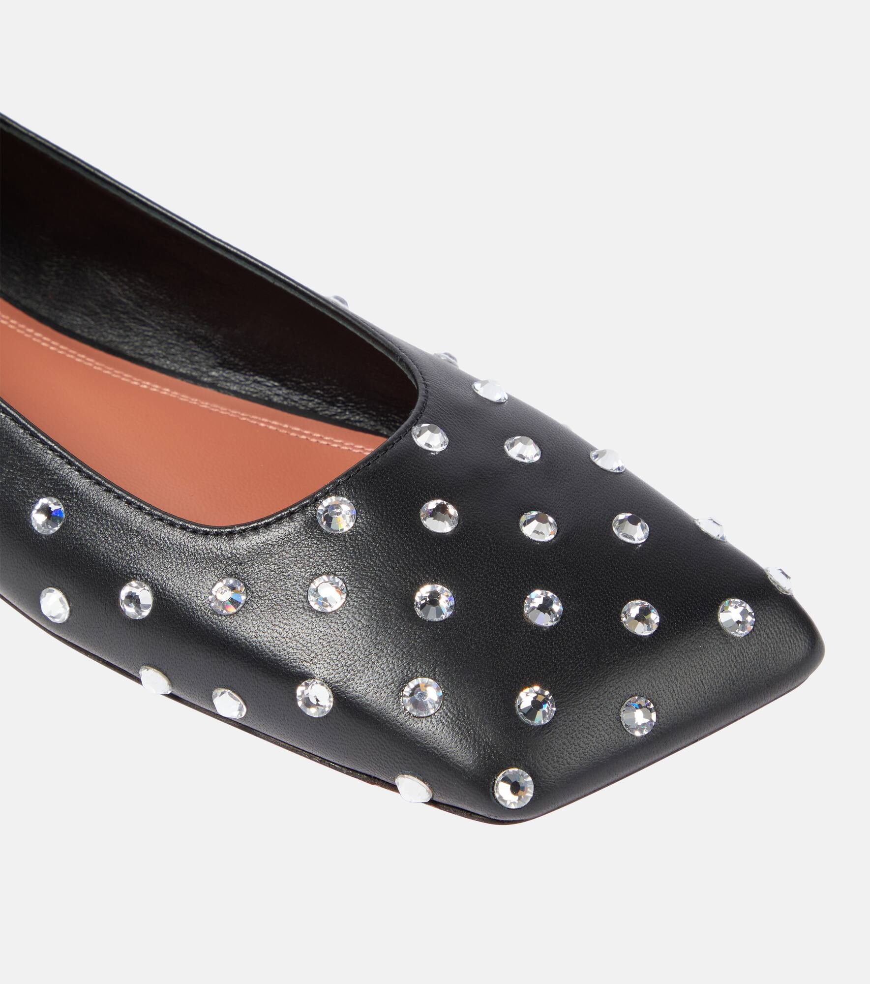 Ane embellished leather ballet flats - 6