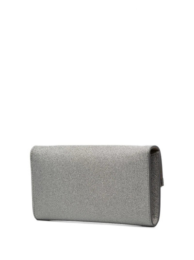 JIMMY CHOO Emmie glitter clutch bag outlook