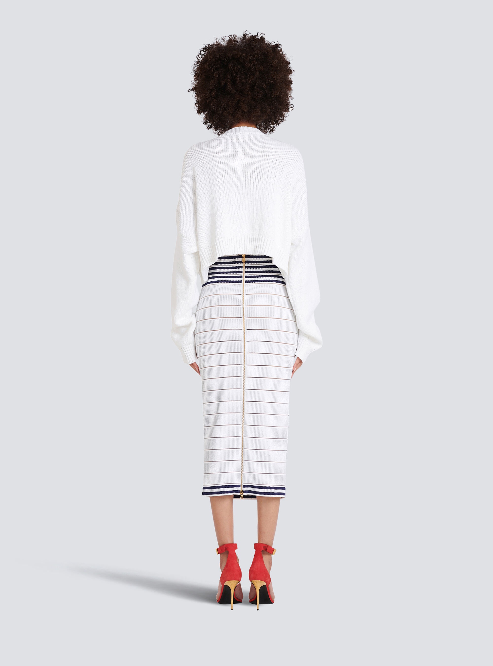 HIGH SUMMER CAPSULE - Mid-length knit skirt - 4