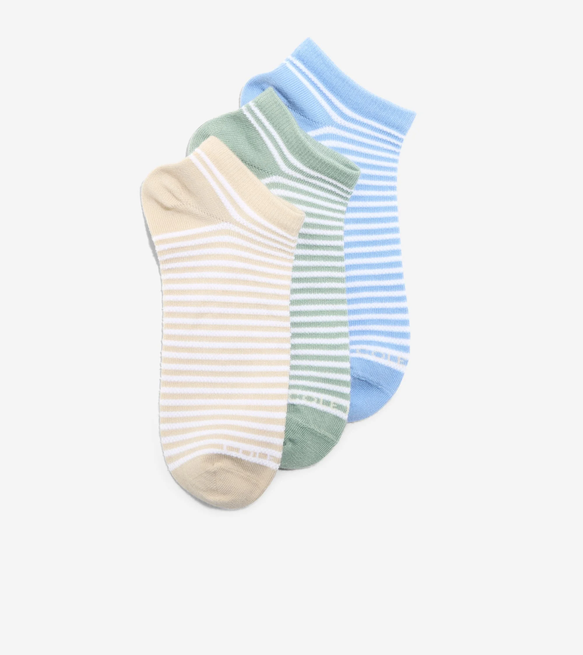 Women's 3-Pair Textured Stripe Super Soft Low Cut Socks - 1