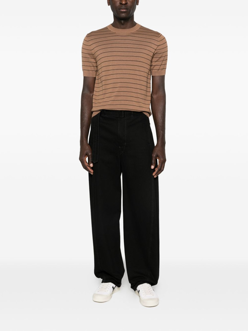 LARDINI striped knit T-shirt outlook