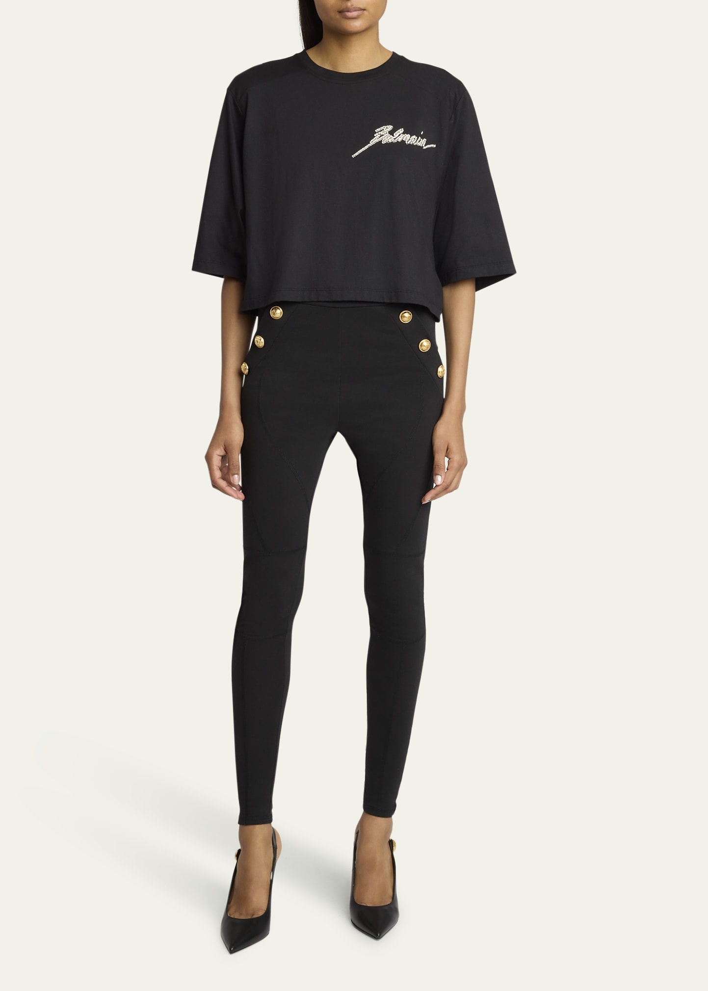 Crystal Logo Cropped T-Shirt - 2