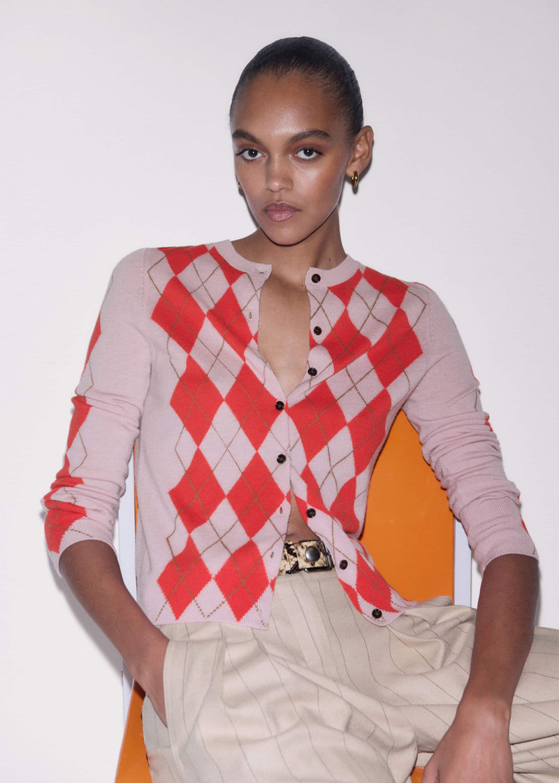 Argyle Slim Cardigan 1