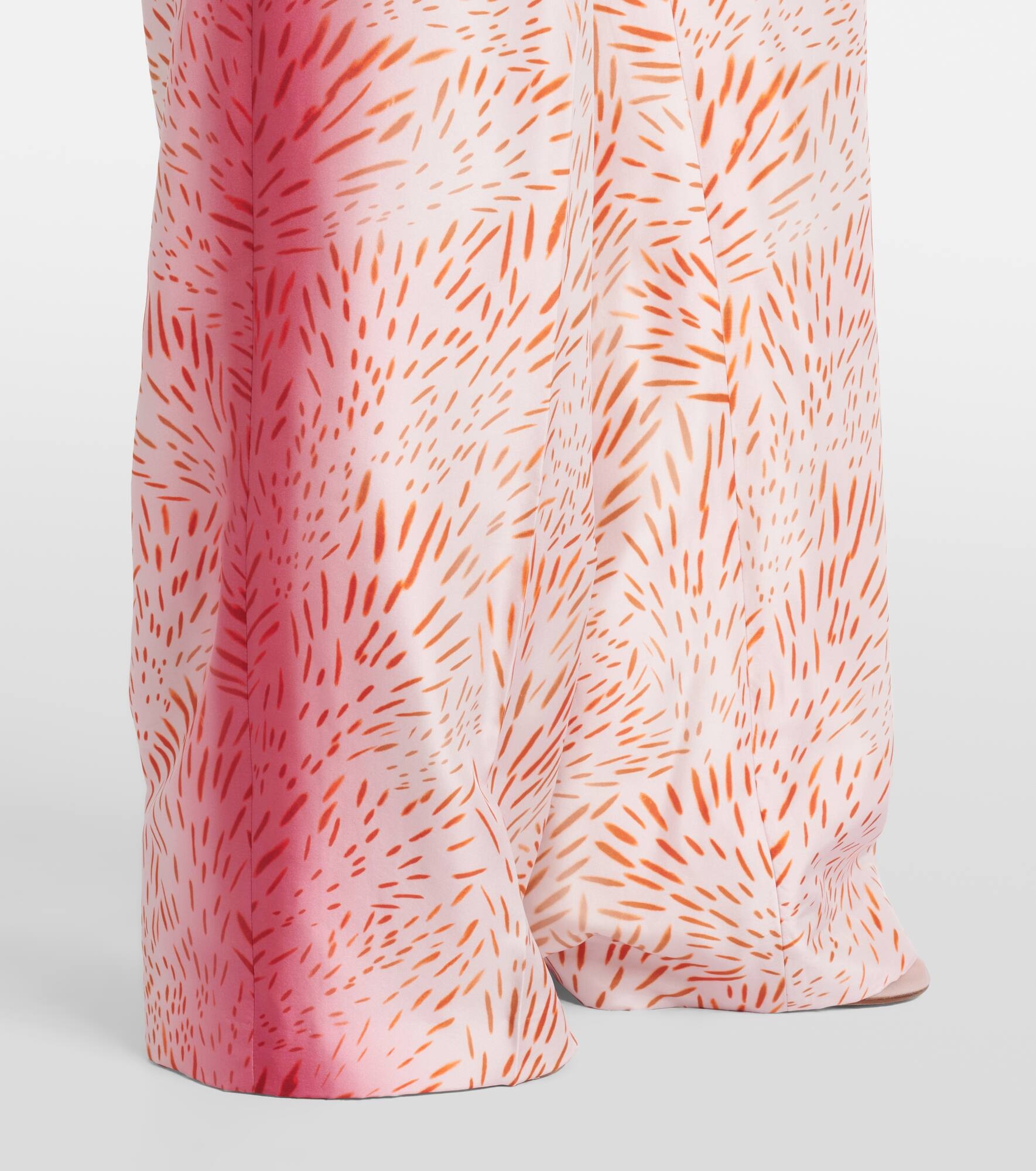 Printed silk wide-leg pants - 5