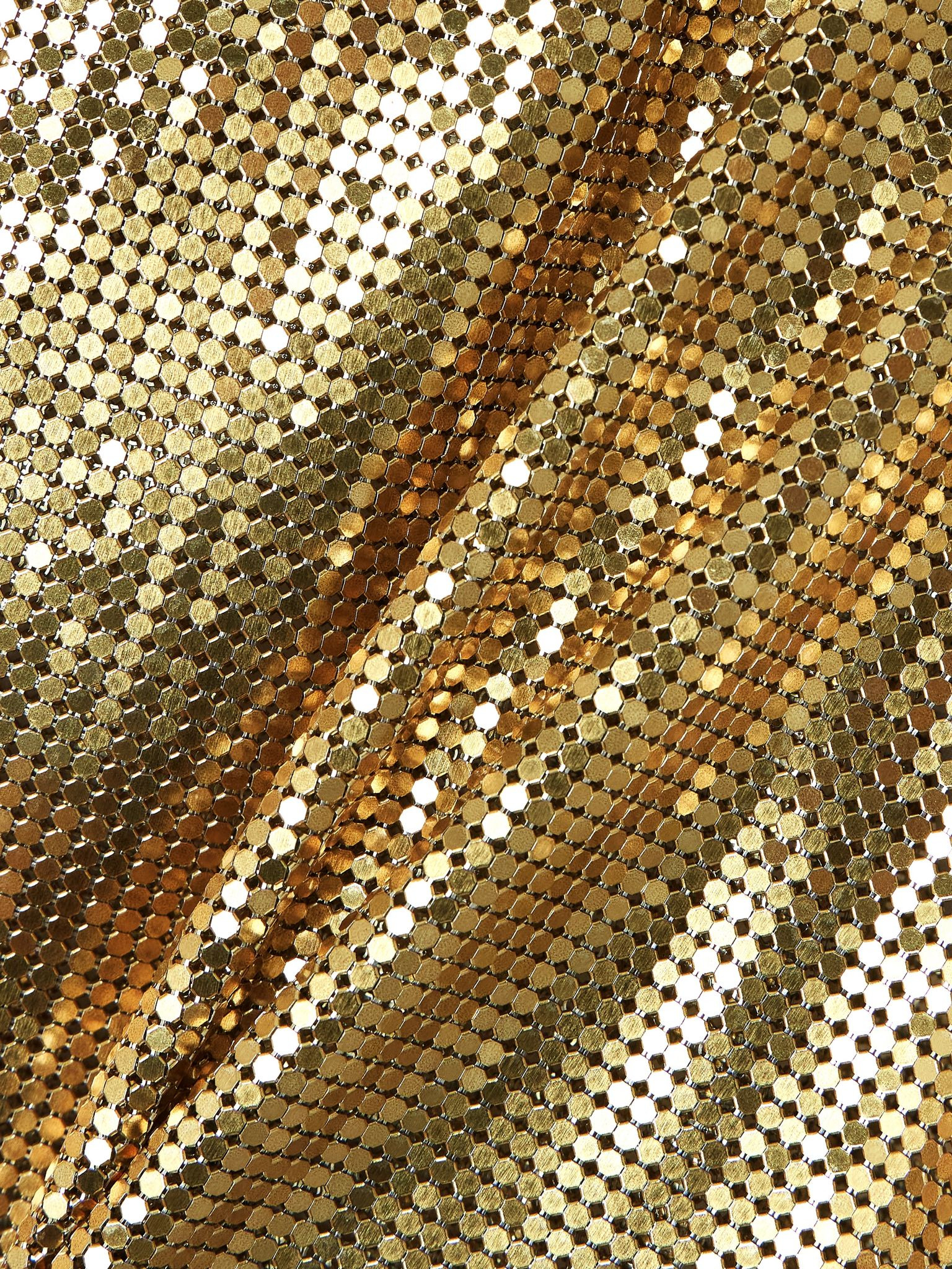 Chainmail mini skirt Gold - 4