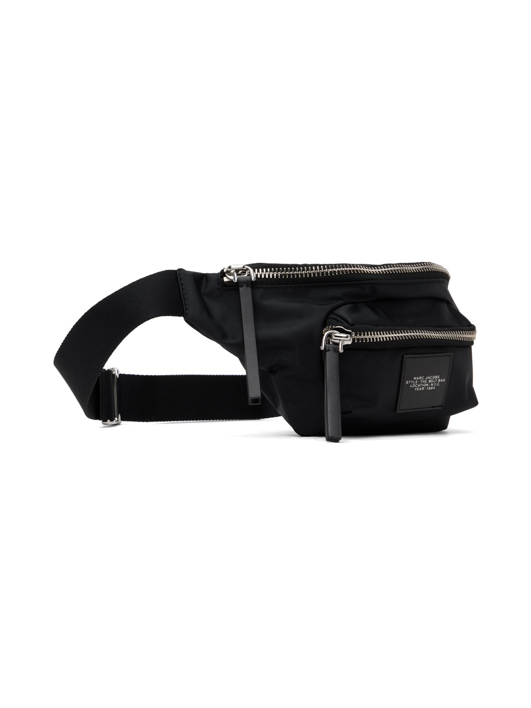 Black 'The Biker Nylon Belt Bag' Pouch - 2