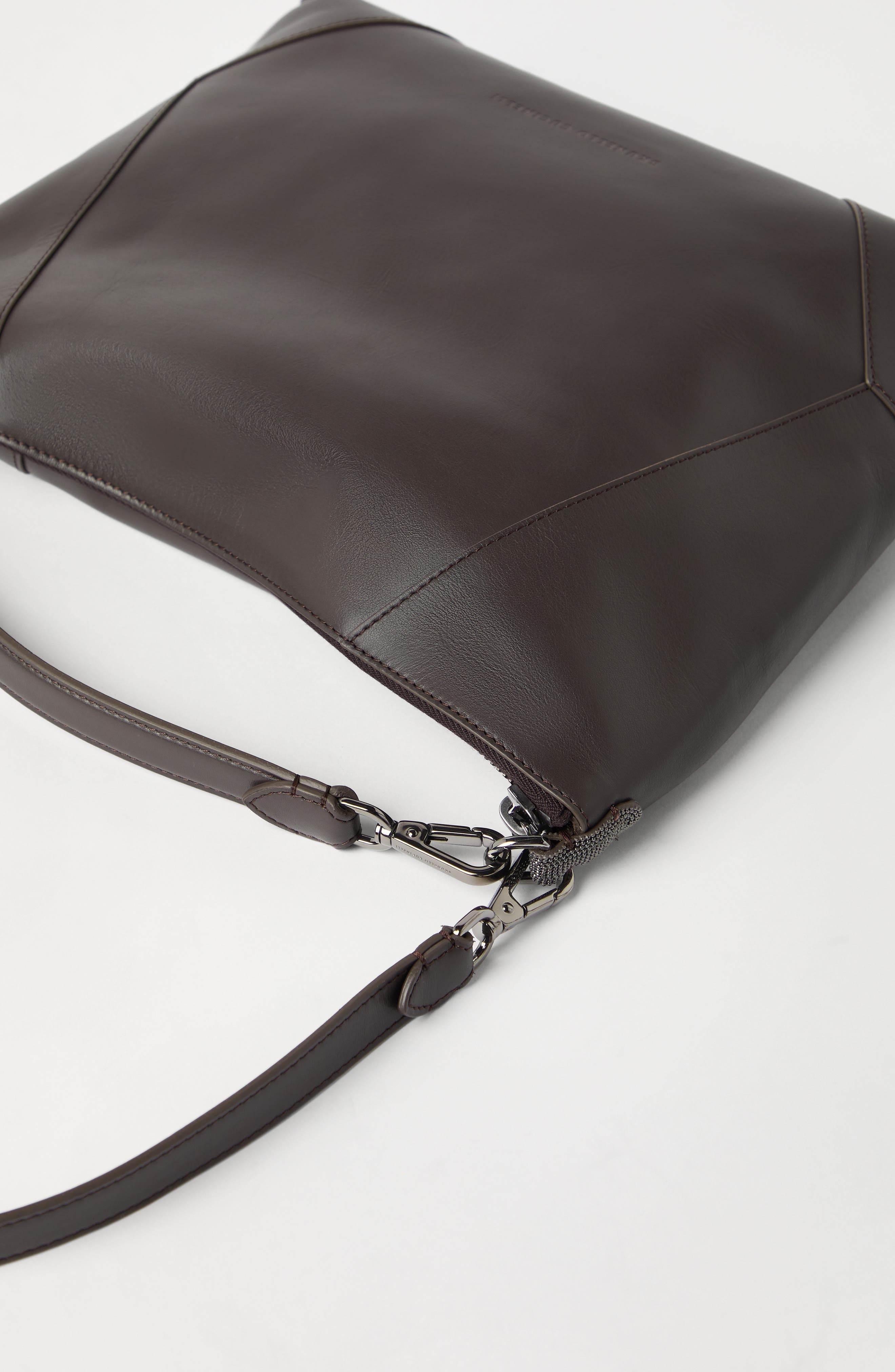 Brunello Cucinelli BC Duo hobo bag in Rust Brown at Nordstrom - 4