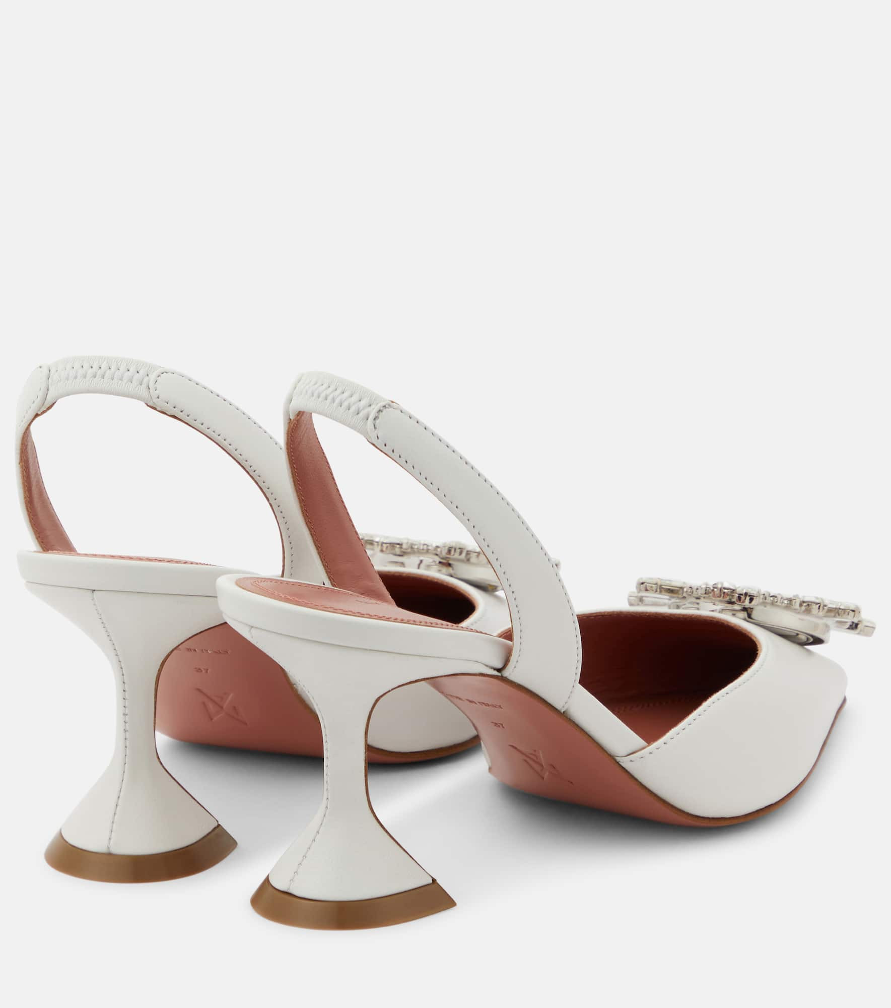 Begum 70 leather slingback pumps - 3