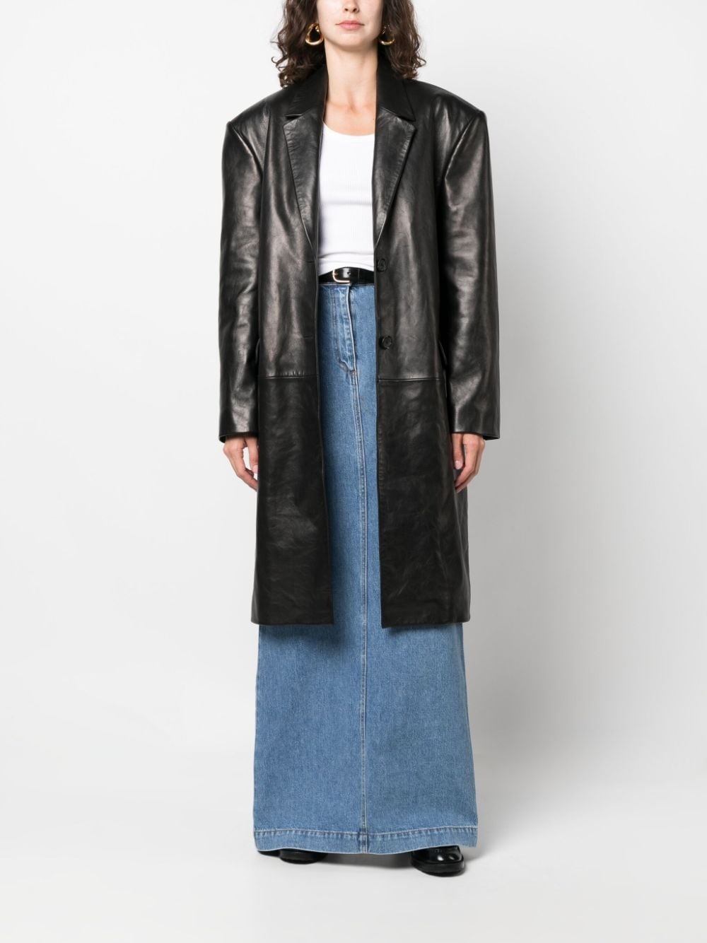 maxi denim skirt - 2
