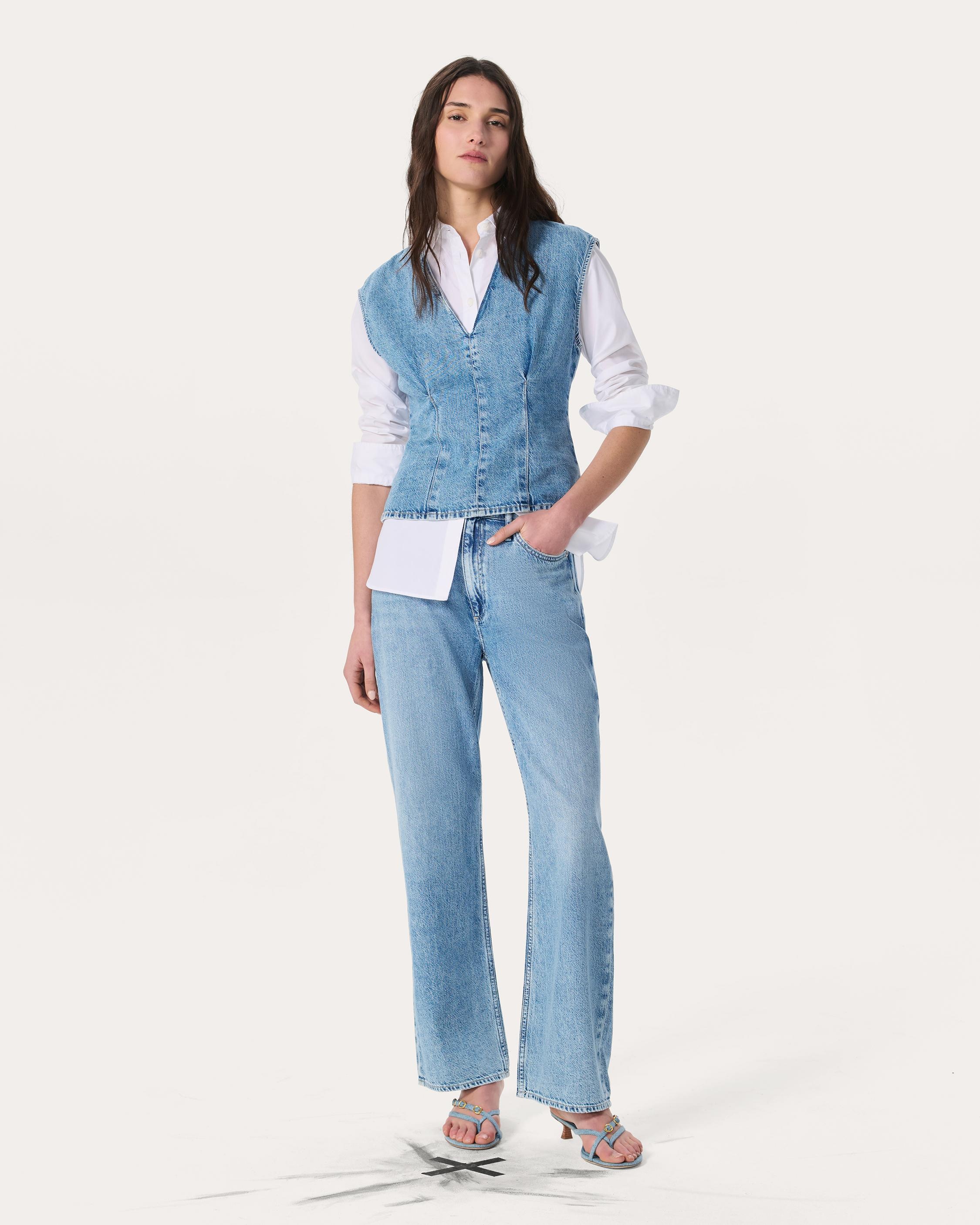 Phoebe Denim Beach Pants
Ultra Featherweight in Tilden - 7