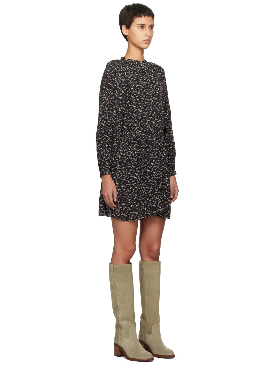 Black Amandine Minidress - 2