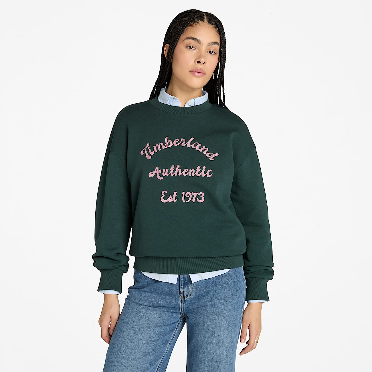 Women's Brushed Back Crewneck Sweatshirt - 2