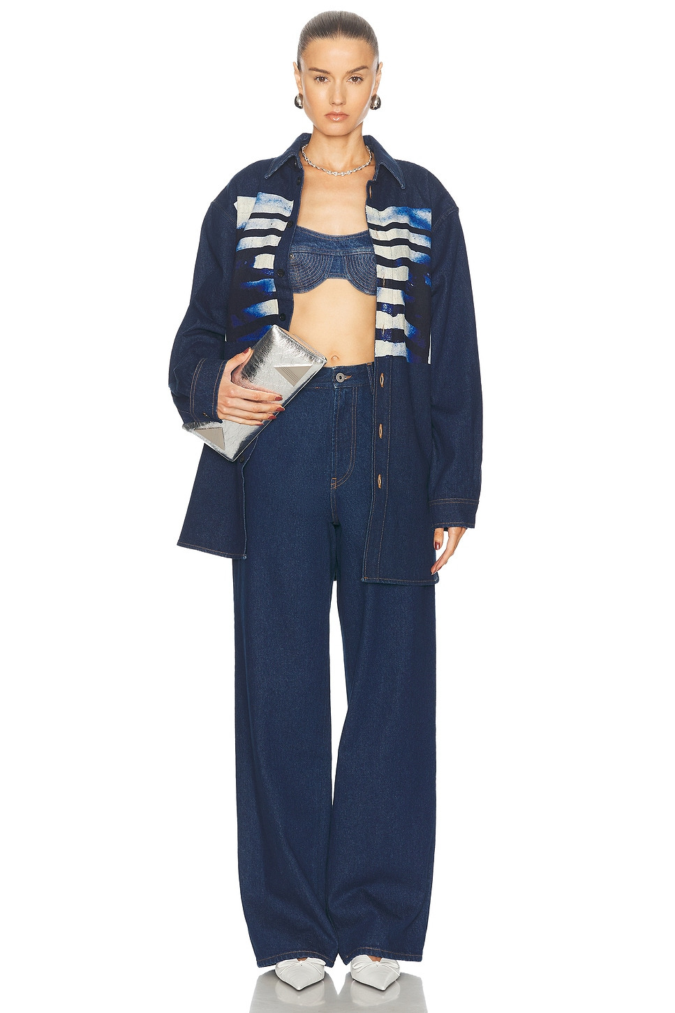 Body Mariniere Denim Printed Shirt - 5