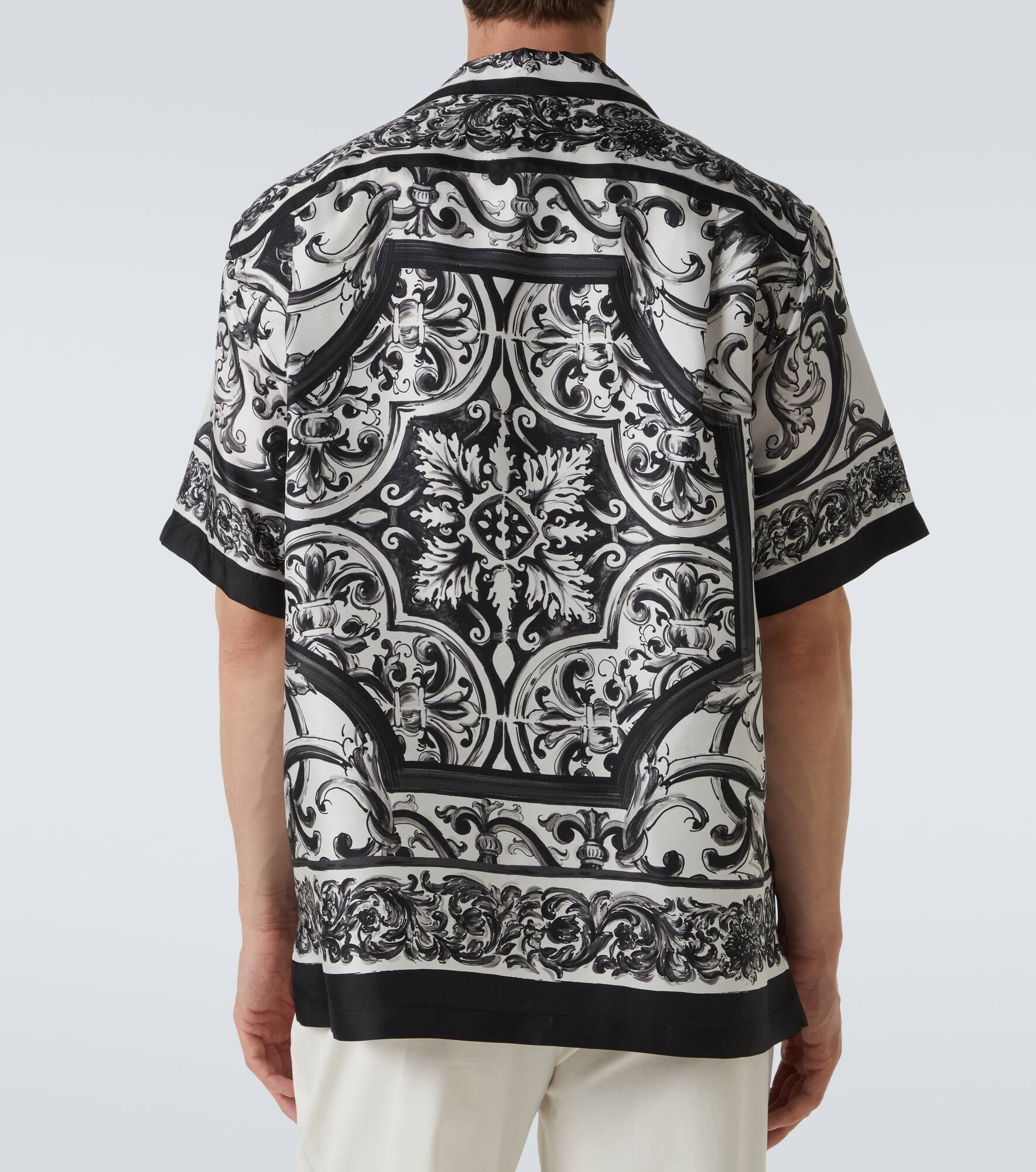 Majolica silk twill shirt - 4