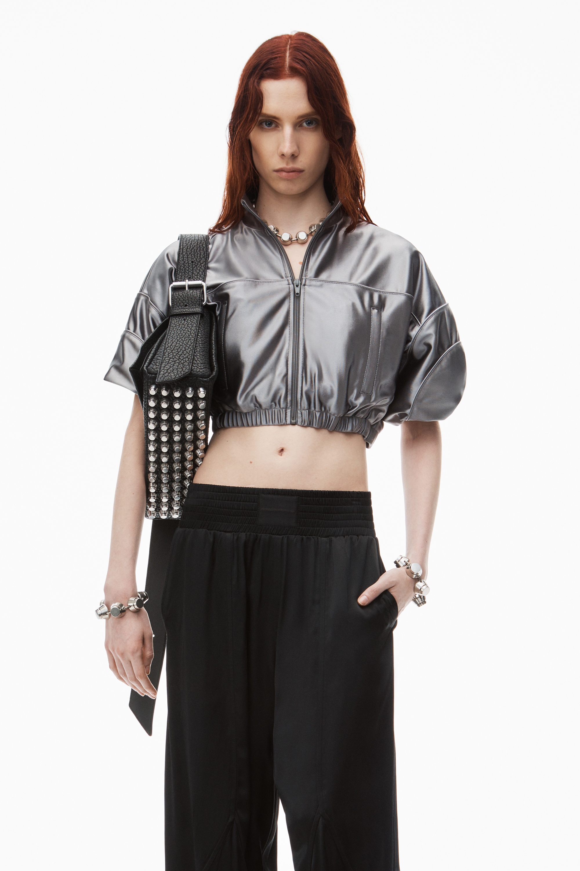 wide leg pant in satin jersey - 6